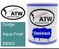 Preview: Dodge, Aqua Frost, B8343: 1L Lackdose, von ATW Autoteile West.